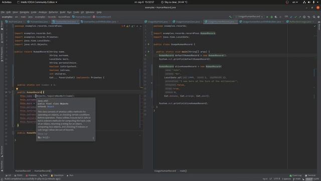Java Records — общий взгляд на использование. смотреть онлайн