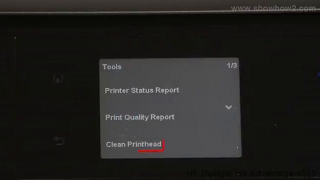 HP Deskjet Ink Advantage 4515 - Cleaning Printer Head