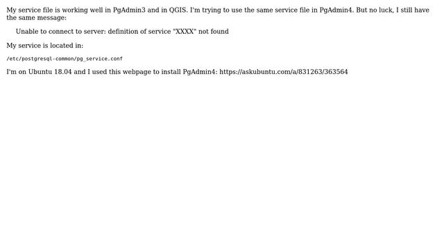 Databases: How to use postgresql service file in pgadmin4? смотреть онлайн