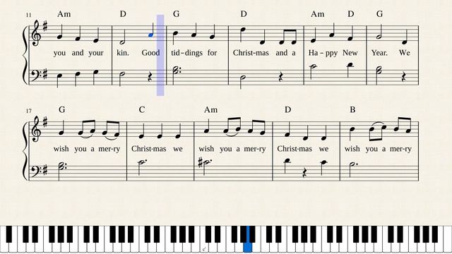 We Wish You A Merry Christmas G Major смотреть онлайн