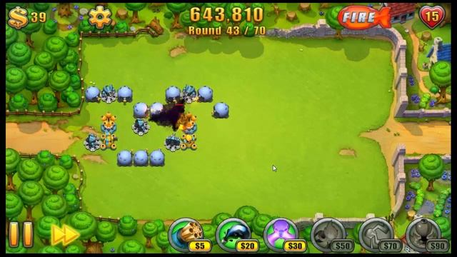 Fieldrunners 2 - 233 coins mining trick with standard towers смотреть онлайн