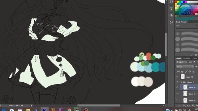 Speedpaint (Photoshop) - Anime Drawing смотреть онлайн