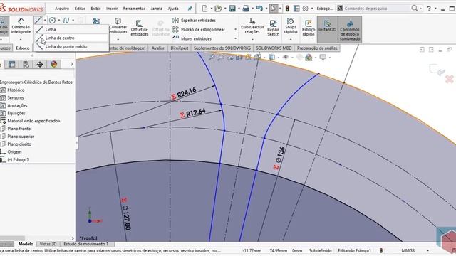 Como Modelar uma Engrenagem de Dentes Retos no SolidWorks смотреть онлайн