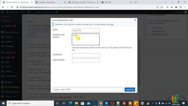 How to add Quiz option in Contact form 7 in WordPress смотреть онлайн