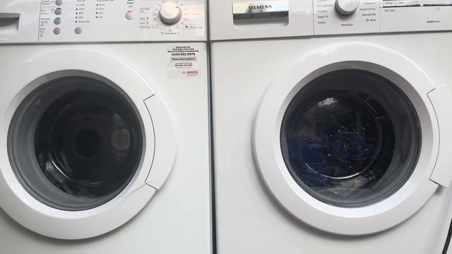 Wash Race Siemens E14-46 Vs Bosch Classixx 7 Varioperfect Cotton 40 Speed Perfect Extra Rinse
