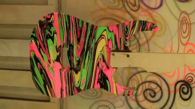 Swirled Seven String Guitar by Out Of This Swirled.com like Steve Vai's Guitars смотреть онлайн