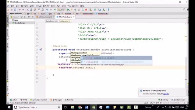 Android Bangla Tutorial 6.9 : html content in android textview смотреть онлайн