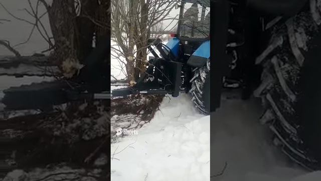 Корчеватель КГЧ-1,2 в работе на тракторе МТЗ-1221 производитель ООО НПО Леспромресурс смотреть онлайн