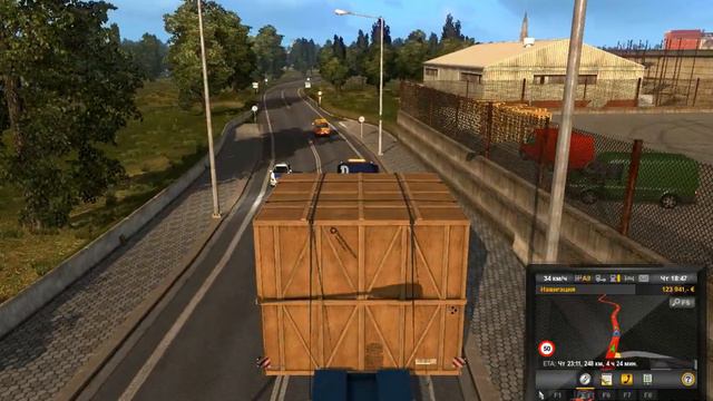ETS 2.Русская карта 1.8 Большегруз по Европе смотреть онлайн