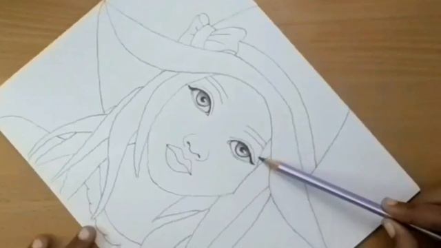 How To Draw Girl Face With Hat Pencil Sketch | Pencil Drawing смотреть онлайн