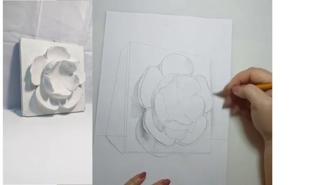 Рисунок гипсового орнамента(розетки). смотреть онлайн