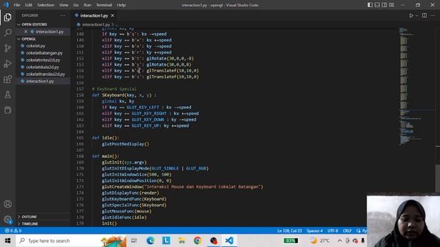 Interaksi Keyboard dan Mouse pada Python OpenGL смотреть онлайн