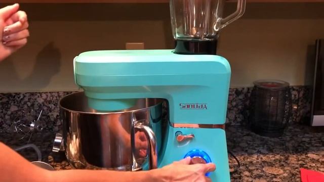 COOKLEE 6 IN 1 Stand Mixer with Christmas Box, 9 5 Qt Multifunctional Electric Kitchen Mixer Revie смотреть онлайн