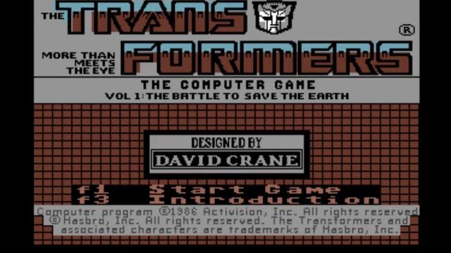 Transformers The Battle To Save The Earth Title Music for the Commodore 64 смотреть онлайн