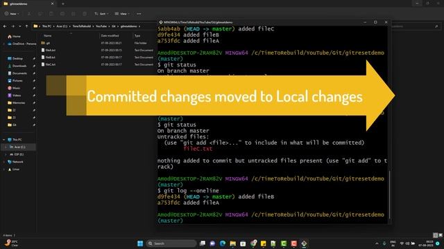 GIT RESET | Undo Commits | SOFT, HARD & MIXED MODES | Everything This Video Covers With Examples | смотреть онлайн