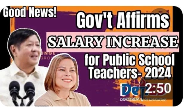 GOOD NEWS! HB 8081 TEACHERS & OTHER GOVERNMENT EMPLOYEE SALARY INCREASE 2024