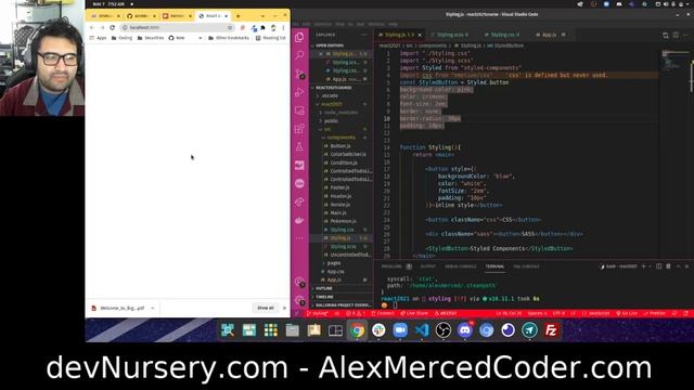 AM Coder - React 2021 Course #9 - Styling in React (CSS/SASS/JSS/Emotion/ Styled Comp) смотреть онлайн