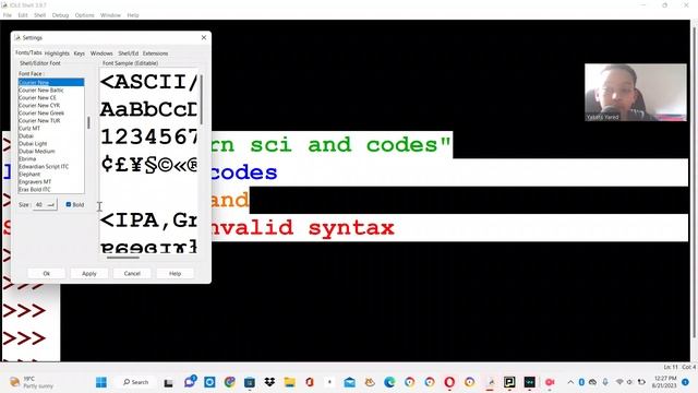 How to change back ground and text color on python. смотреть онлайн
