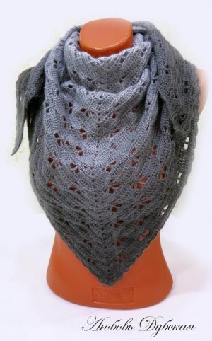 Платок узором Бабочки. Мастер класс.