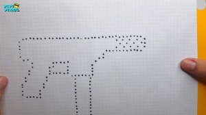 TEC-9 оружие из Блок Страйк | Block Strike !РИСУНКИ ПО КЛЕТОЧКАМ ! КАК НАРИСОВАТЬ PIXEL ART