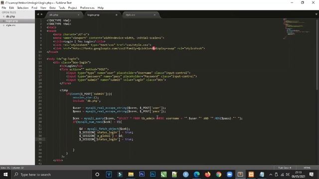 Tutorial membuat menu login dengan PHP dan MySQL (1) | Login/Masuk, Dashboard, Logout/Keluar | HTV смотреть онлайн