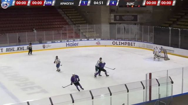 09.04.2023, ХК "КРИОГЕН" - ХК "ЗЦКС" (3 ЛИГА) смотреть онлайн
