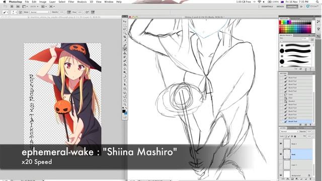 Shiina Mashiro Sketch [16/11/12 - Done] смотреть онлайн