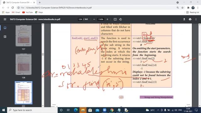 12th CS ch-8: string -string functions-17/8/21 смотреть онлайн