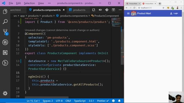 Responsive Products Page | e-Commerce | Angular Material | 1 смотреть онлайн