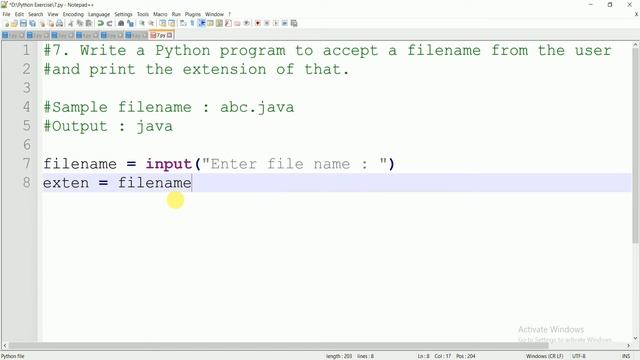 #7 WAP to Print Extension of any File given by user in Python | Python Practice | Coding with Prita смотреть онлайн