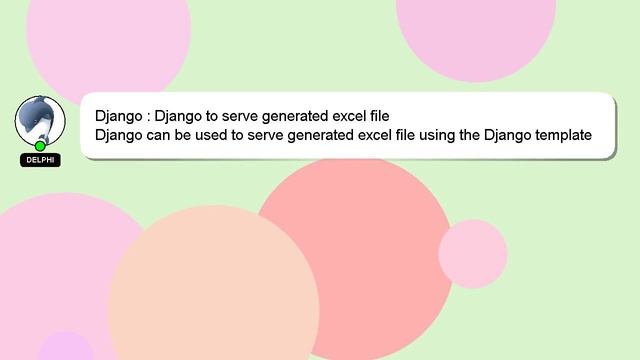 Django : Django to serve generated excel file смотреть онлайн