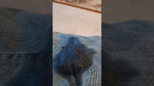 как очистить джинсы от краски