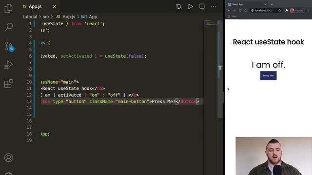 React Hooks useState Tutorial in 10 minutes смотреть онлайн