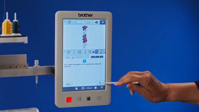 Brother PR1055X. Стол для цилиндрических изделий. смотреть онлайн