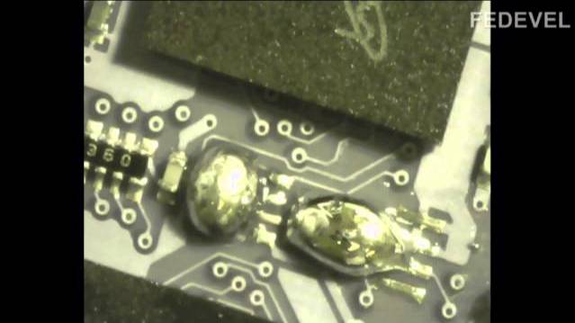 Easy desoldering of 8-pin DFN with Exposed pad смотреть онлайн