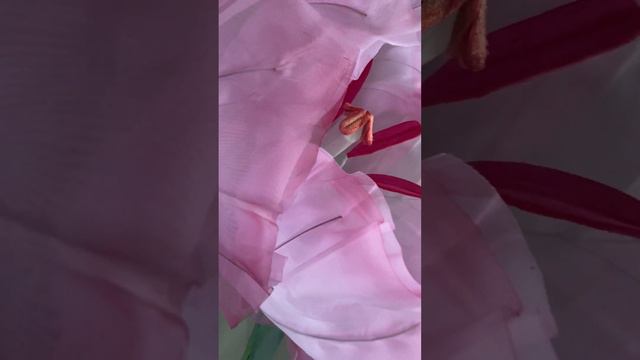 Цветок из ткани "розовый тюльпан" смотреть онлайн