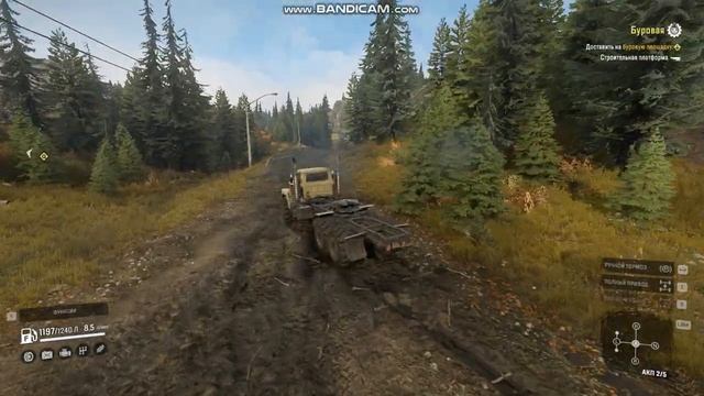 SnowRunner тащим ремонтную платформу на бешенном WS(ч.1) сноу раннер #snowrunner смотреть онлайн