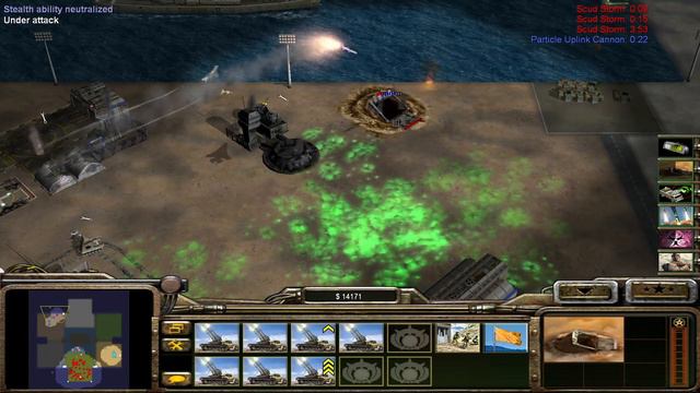 Disintegration of opponents in Generals Zero Hour (1 GLA VS 5 USA) смотреть онлайн