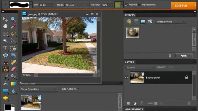 Photoshop Elements 9.0 Tutorial The Pattern Stamp Tools Adobe Training Lesson 13.15 смотреть онлайн