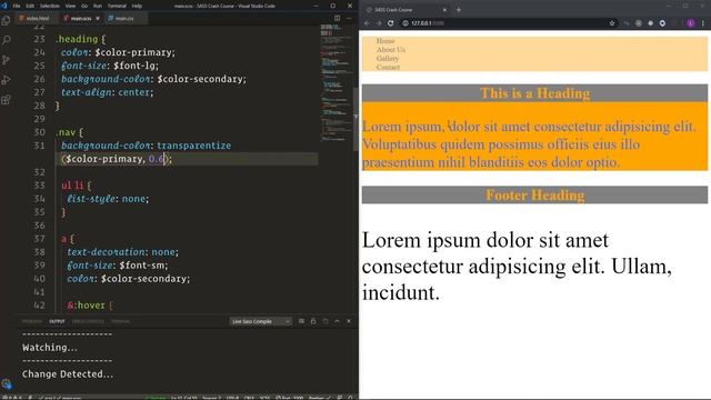 SASS Crash Course (CSS Preprocessor) смотреть онлайн
