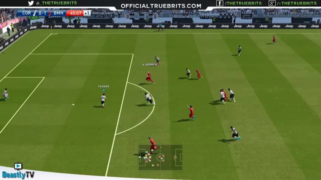 [TTB] PES 2016 Gameplay - Corinthians vs Bayern Munich - Best Realistic Settings! смотреть онлайн
