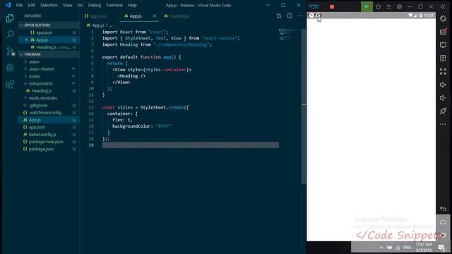 Basic Header in React Native смотреть онлайн