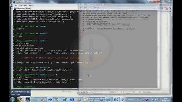 GIT: Making A Change and Deleting A File (Part 2) смотреть онлайн