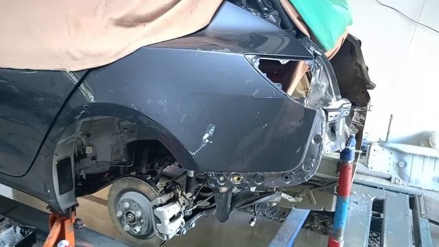Рівняю лонжерони, заміна заднього корита і панелі, наборка морди з бубном. Tesla model 3 смотреть онлайн