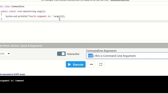 Command Line Arguments Implementation смотреть онлайн