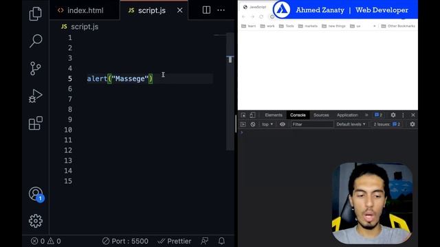 JS 5: Developer Tools "Console" | التعامل مع وحدة التحكم الموجودة في أدوات المطور смотреть онлайн