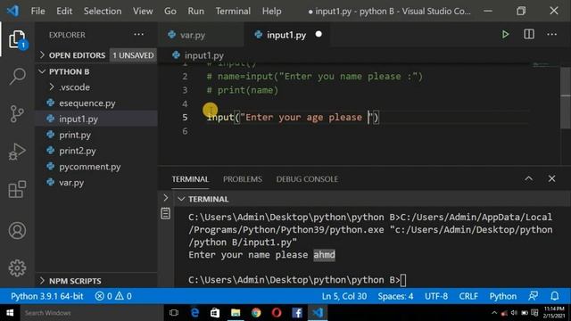 input function in python| take input from the user in python |cs future смотреть онлайн