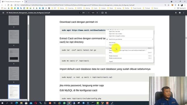 Instalasi dan Konfigurasi NMS Cacti смотреть онлайн