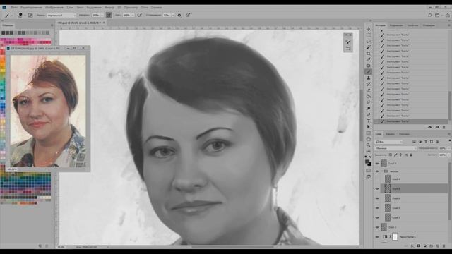 Восстановление и ретушь поврежденного фото смотреть онлайн