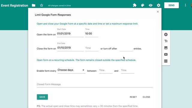 How to Limit Google Form Responses and Close Forms Automatically смотреть онлайн